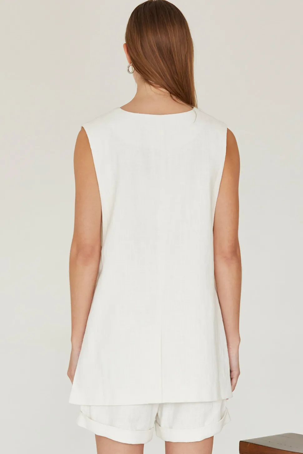 McKenna Linen Blazer Vest