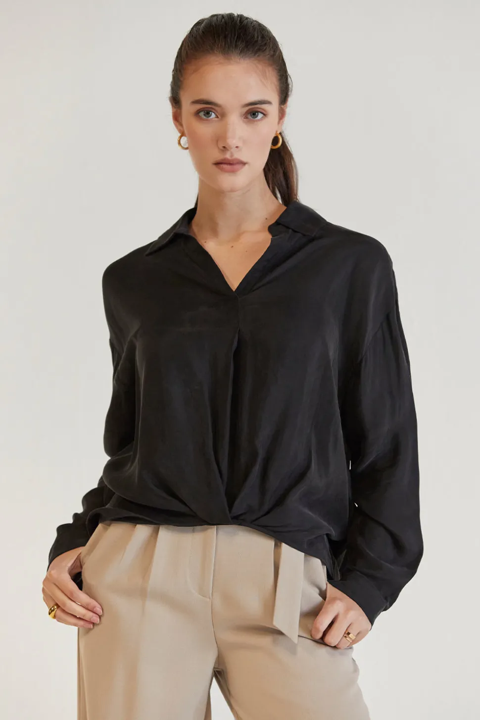 Milena Cupro Blouse