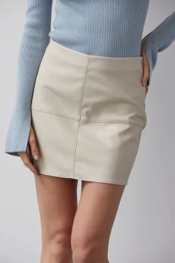 Natalie Vegan Leather Mini Skirt