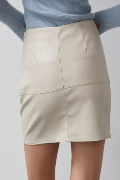 Natalie Vegan Leather Mini Skirt