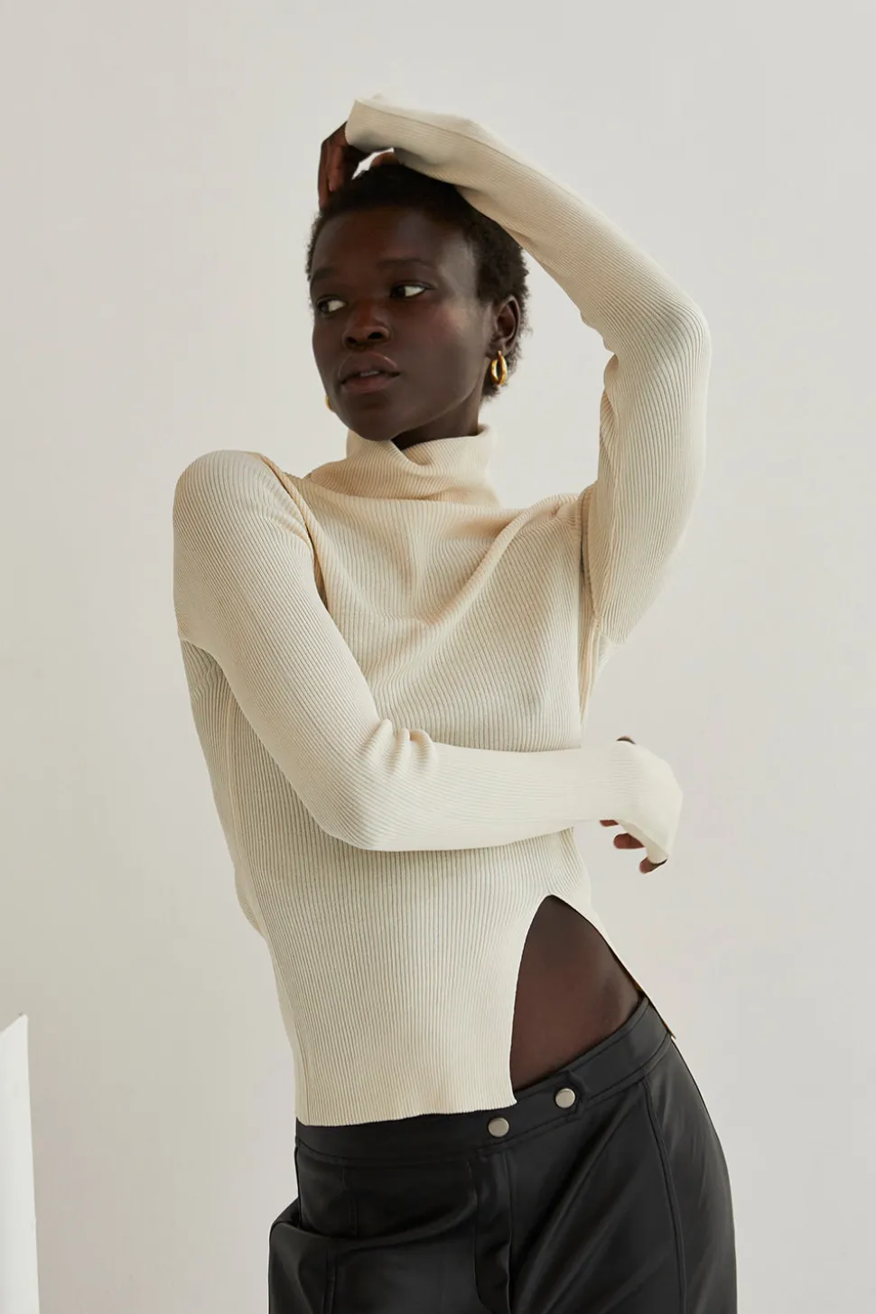 Olive Knit Top