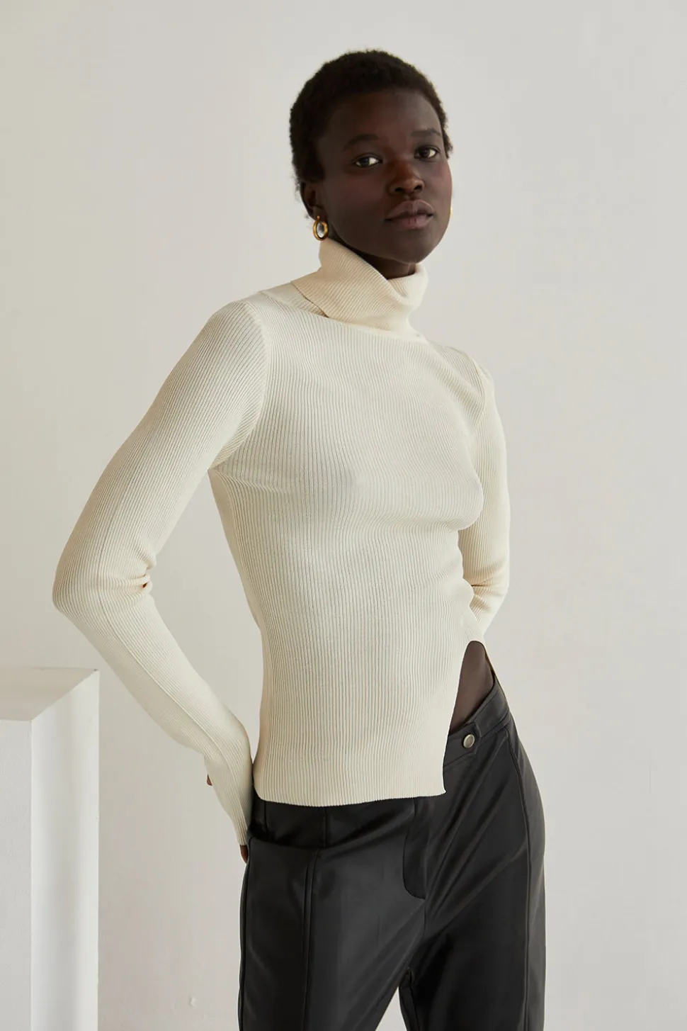 Olive Knit Top