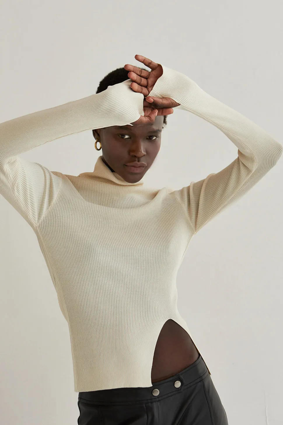 Olive Knit Top