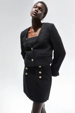 Perry Tweed Jacket Two-Piece Set