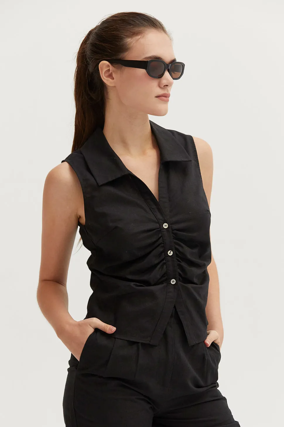 Rae Linen Top