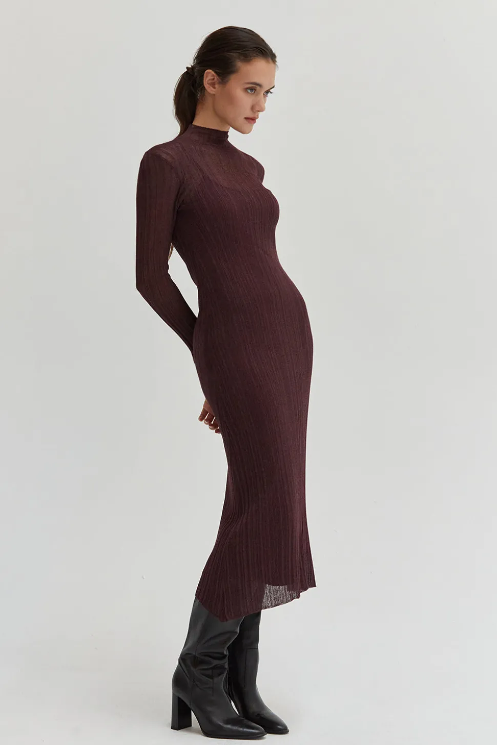 Rexie Sheer Lurex Maxi Dress