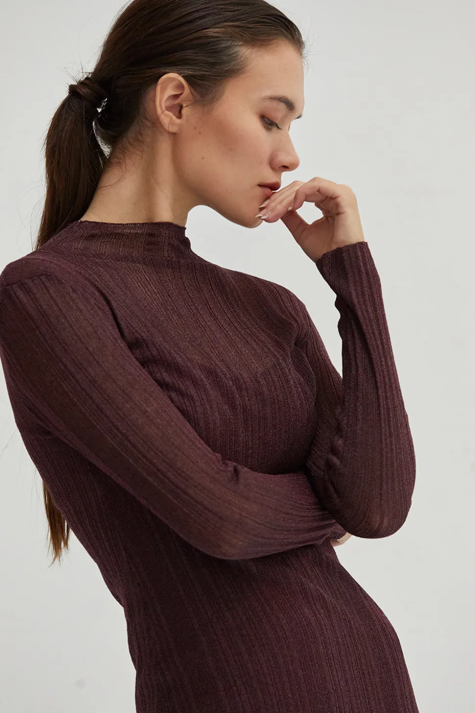 Rexie Sheer Lurex Maxi Dress