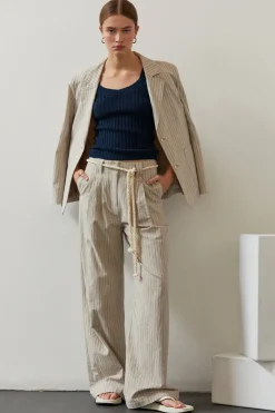 Riley Cotton Stripe Pants