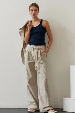 Riley Cotton Stripe Pants