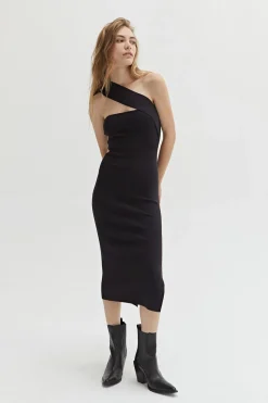Savannah One Shoulder Knit Dress