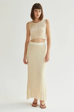 Sawyer Pleated Knit Tank Top