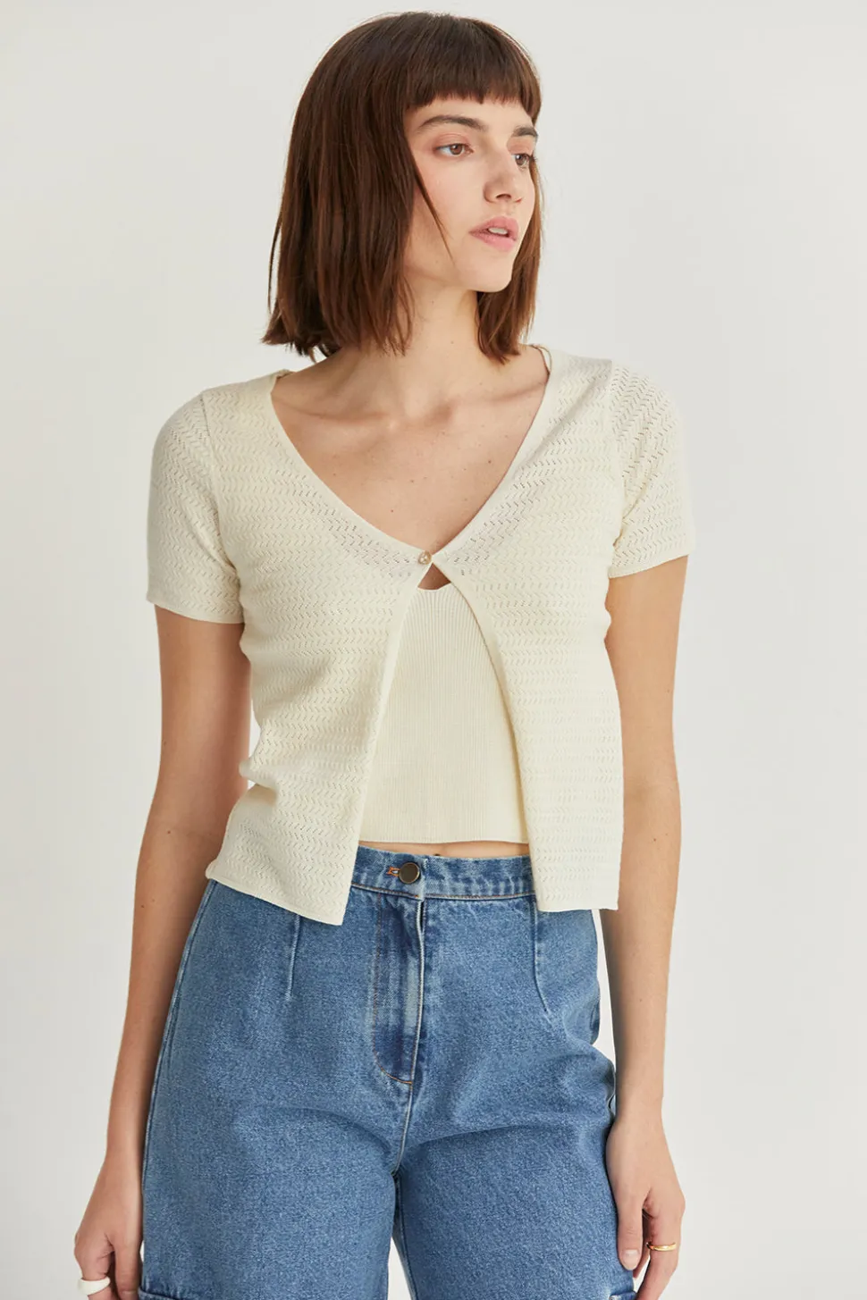 Sia Twofer Knit Top