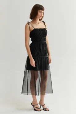 Sienne Tulle Midi Dress