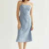 Sofia Linen Midi Dress