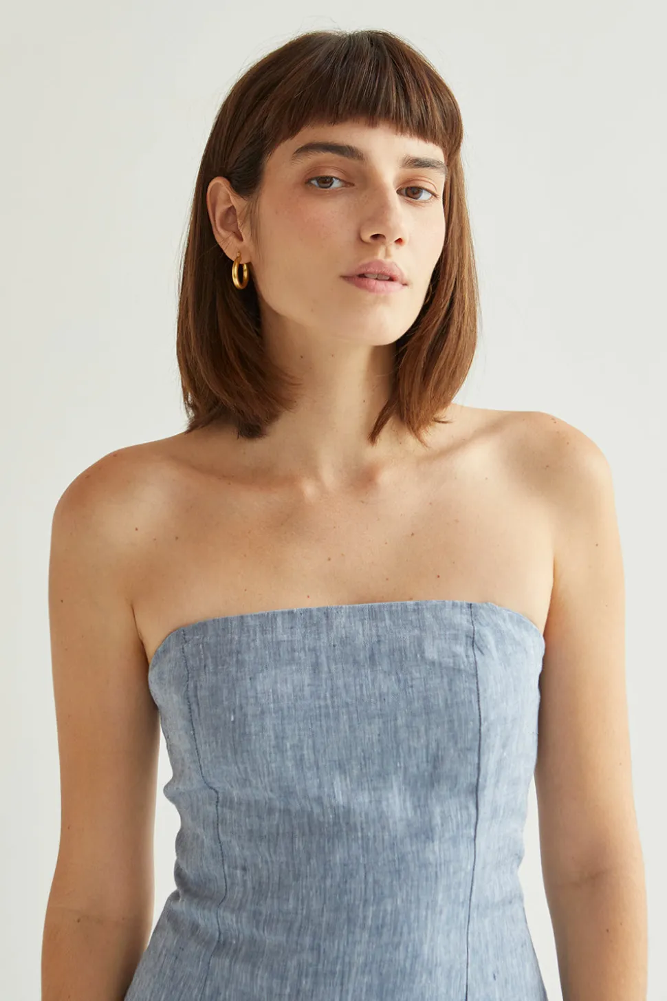 Sofia Linen Midi Dress