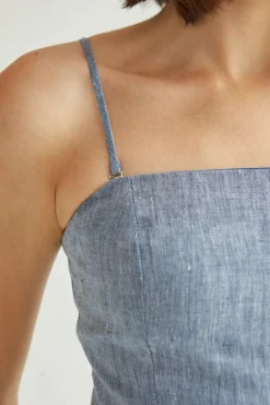 Sofia Linen Midi Dress