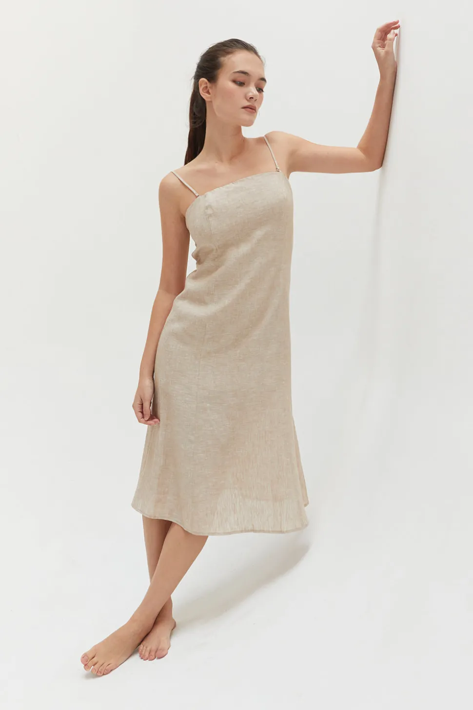 Sofia Linen Midi Dress