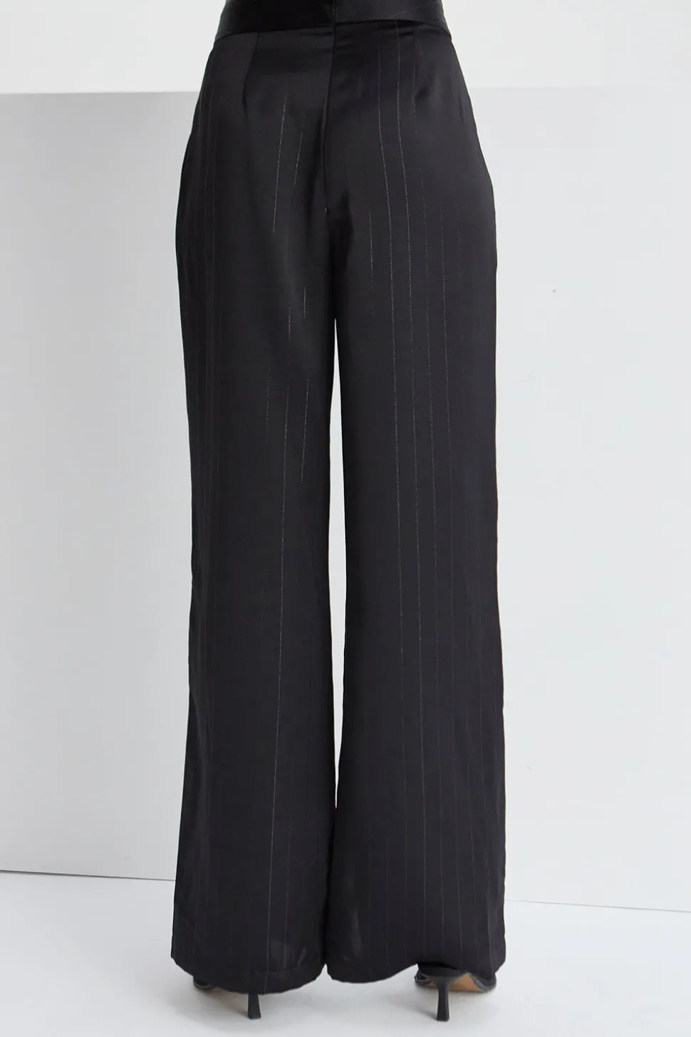 Tamara Satin Pinstripe Pants