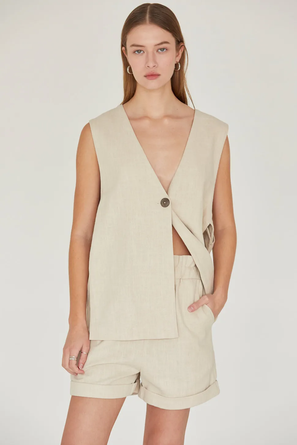 Tammy Linen Bucket Shorts