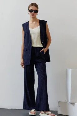 Valencia Pinstripe Blazer Vest