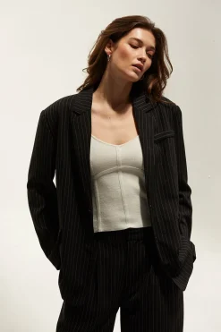 Zhuri Pinstriped Blazer