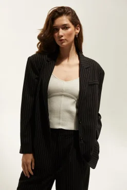 Zhuri Pinstriped Blazer