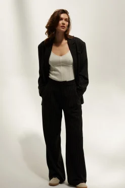 Zhuri Pinstriped Blazer