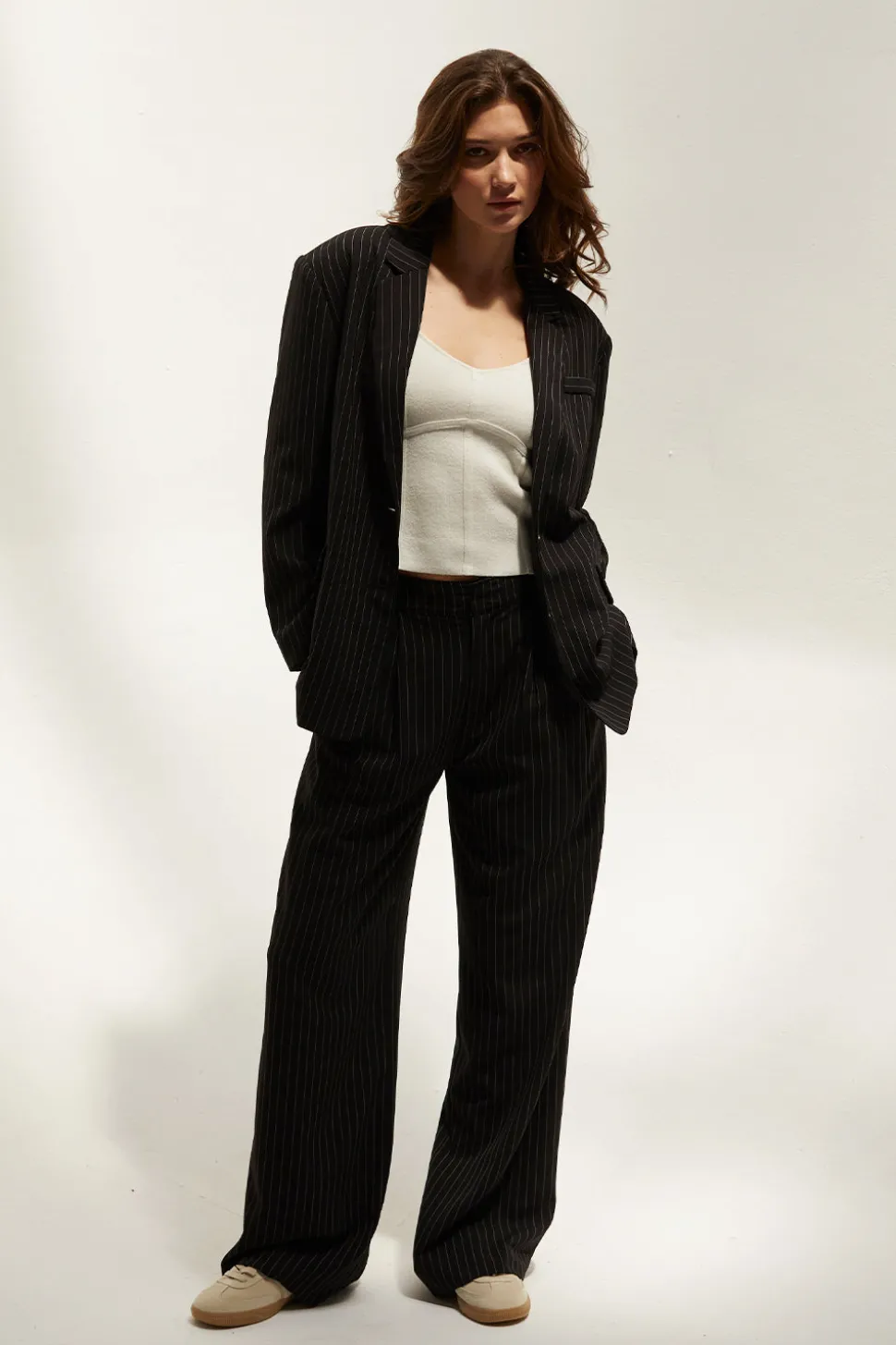 Zhuri Pinstriped Blazer